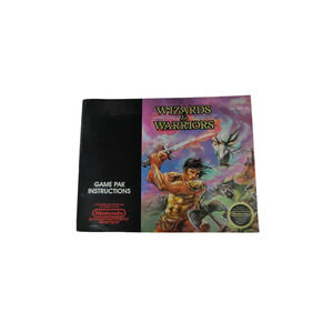 Nintendo Game instructions booklet only for Wizards and Warriors
